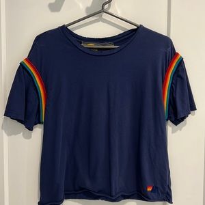 Womens aviator nation boyfriend tee. Size large. Runs short.